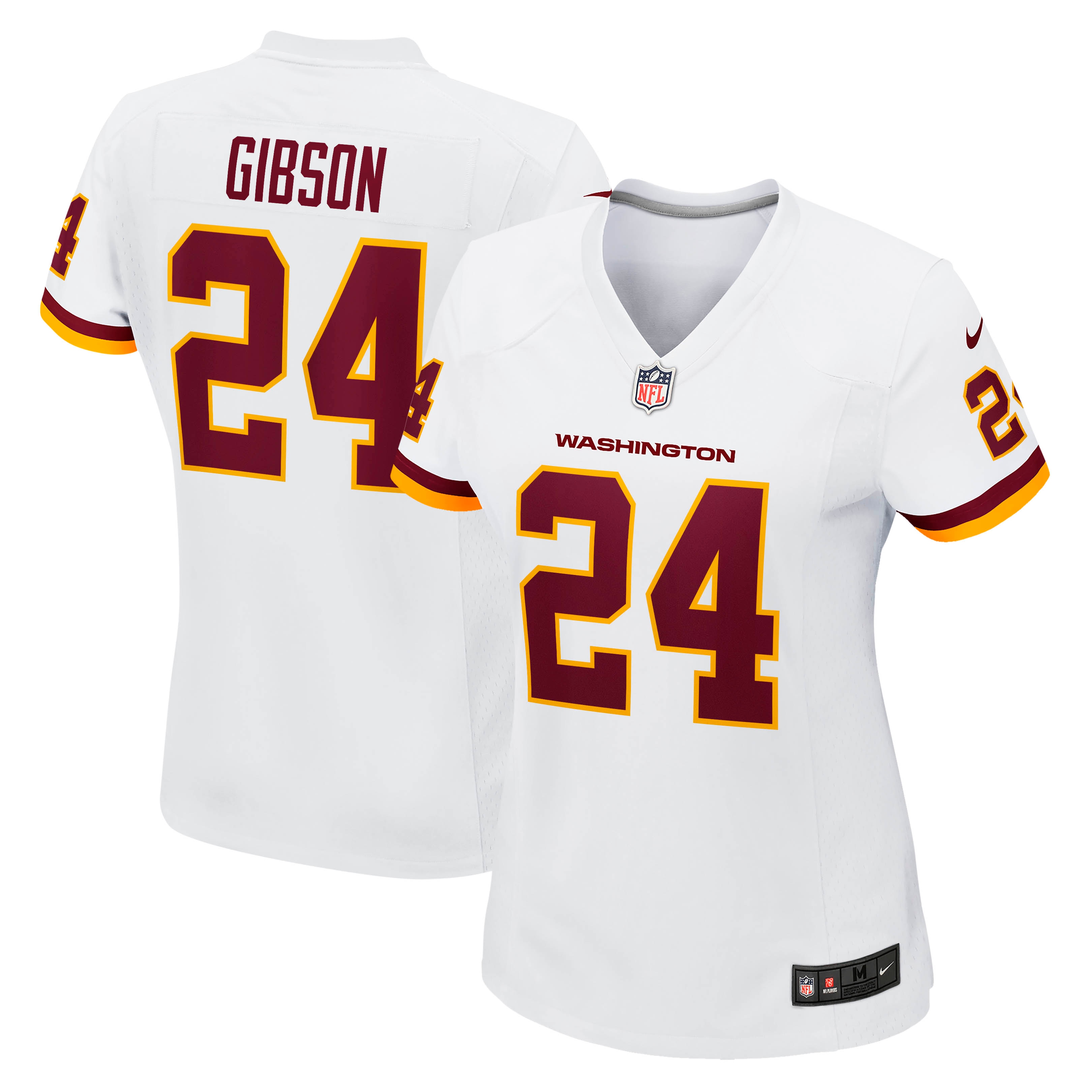 Washington Commanders Team Antonio Gibson White Game NFL Jersey Women's