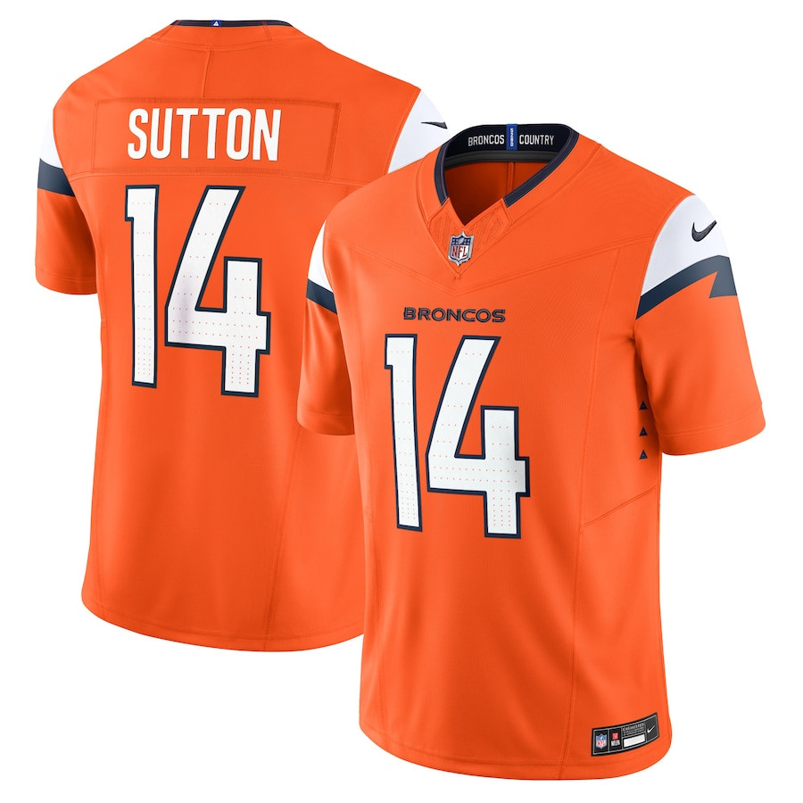 Courtland Sutton 14 Denver Broncos Vapor F.U.S.E. Limited Orange NFL Jersey Men's