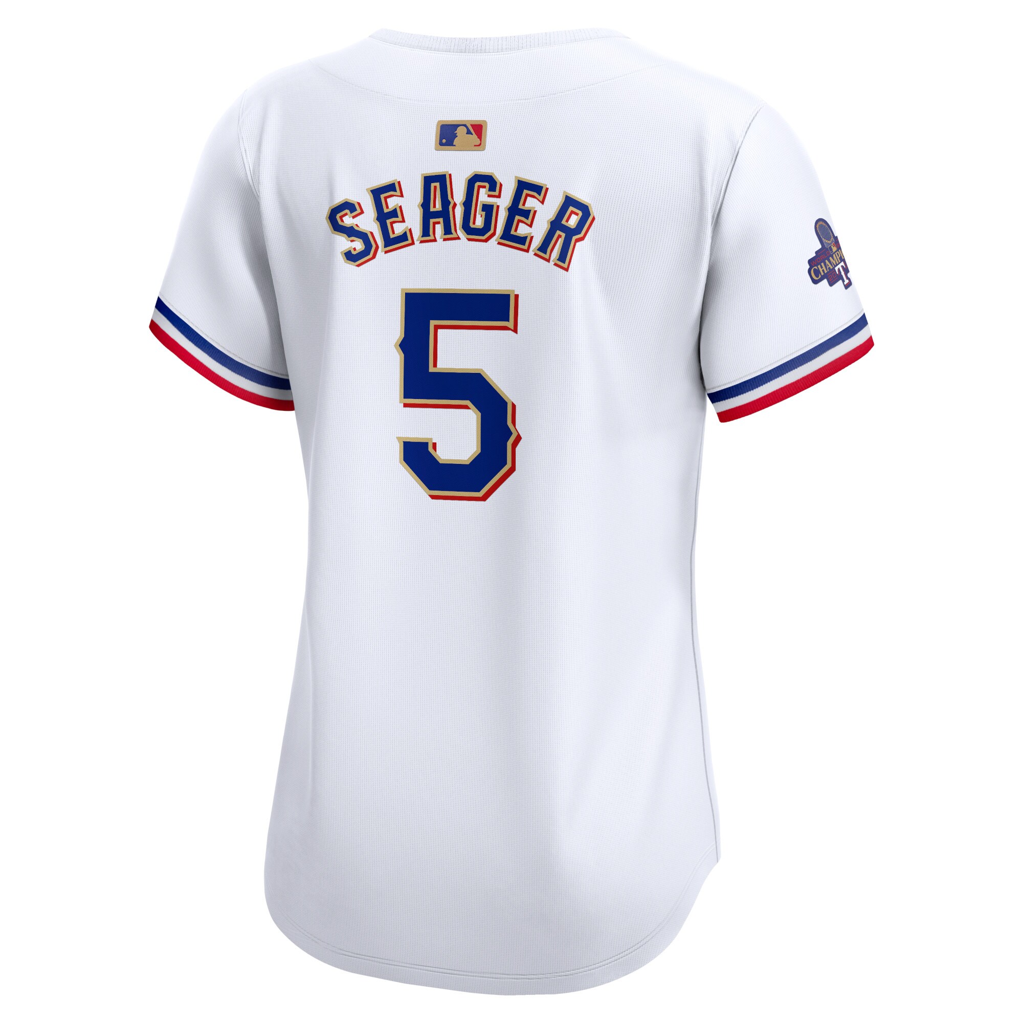 Texas Rangers Corey Seager White 2024 Gold Collection Limited Player MLB Jersey Women's