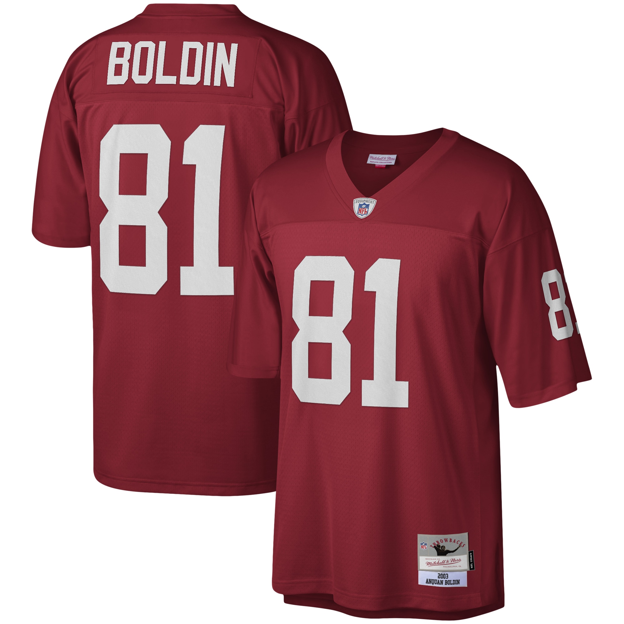 Arizona Cardinals Anquan Boldin Mitchell Ness Cardinal Legacy NFL Jersey Men's