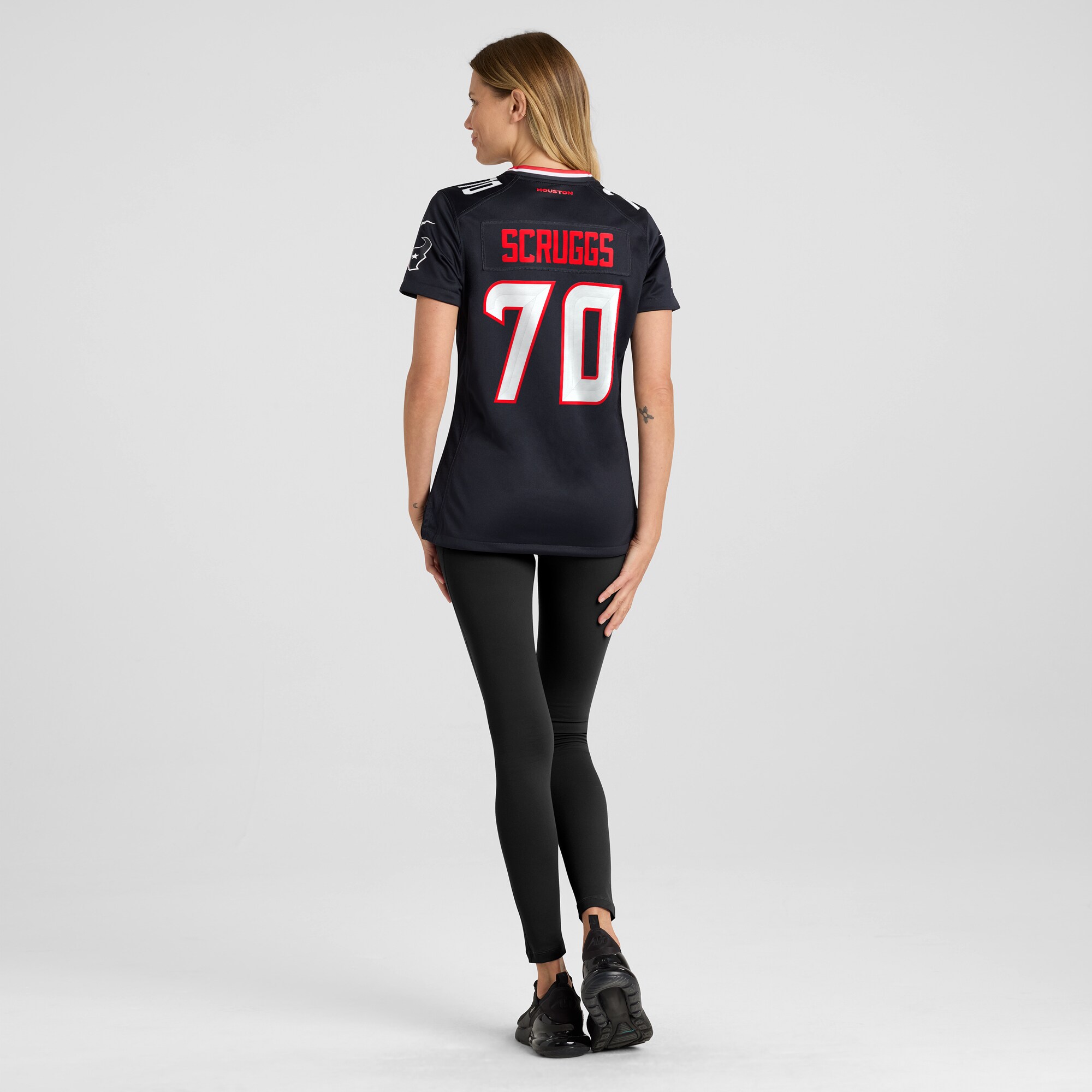 Houston Texans Juice Scruggs Navy Team Game NFL Jersey Women's