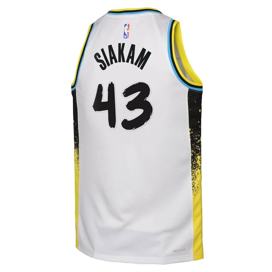 Pascal Siakam 43 Indiana Pacers 2024/25 Swingman Playe City Editio White NBA Jersey Youth