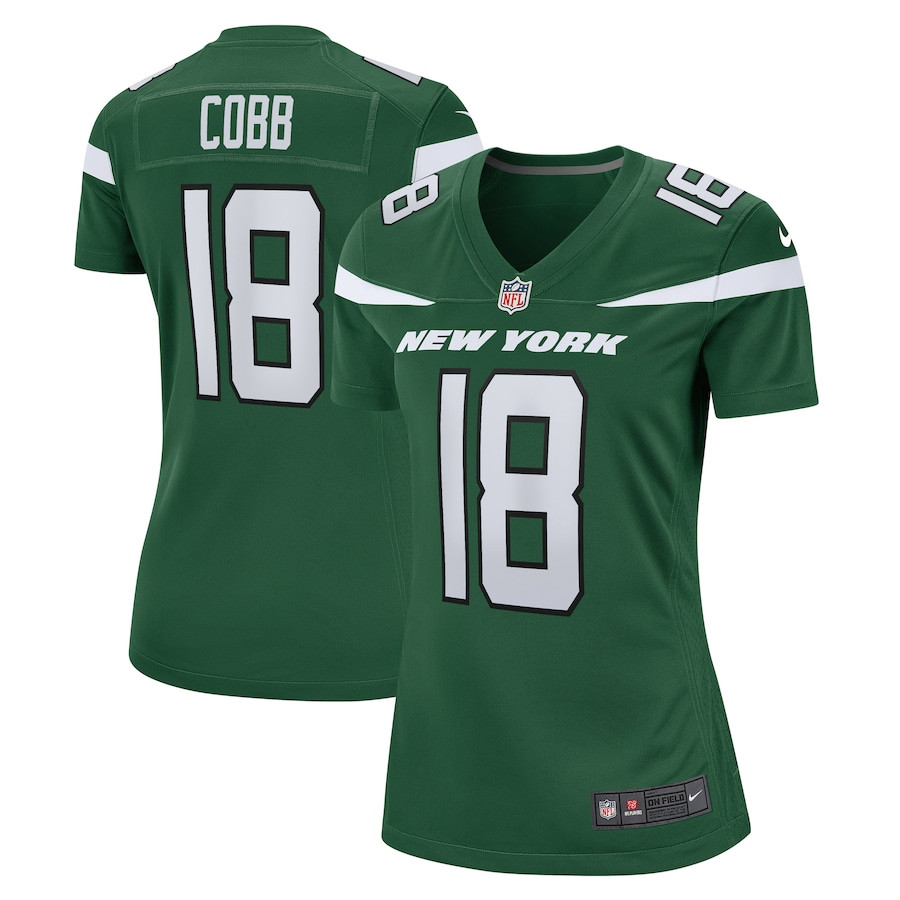 Randall Cobb 18 New York Jets Game Gotham Green NFL Jersey Women's