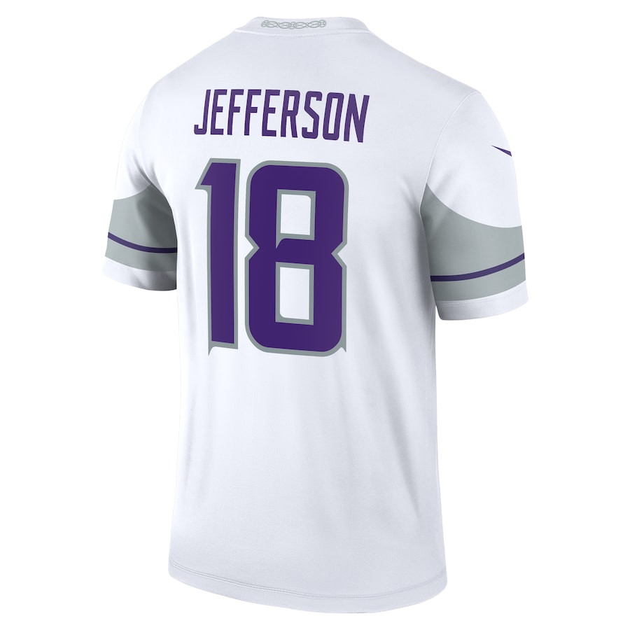 Justin Jefferson 18 Minnesota Vikings Alternate Legend Player White NFL Jersey Men's