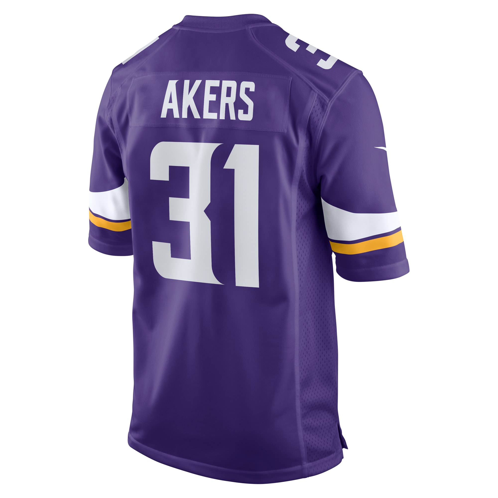 Minnesota Vikings Cam Akers Purple Game NFL Jersey Men's