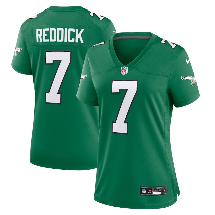 Haason Reddick 7 Philadelphia Eagles Alternate Game Kelly Green NFL Jersey Women's