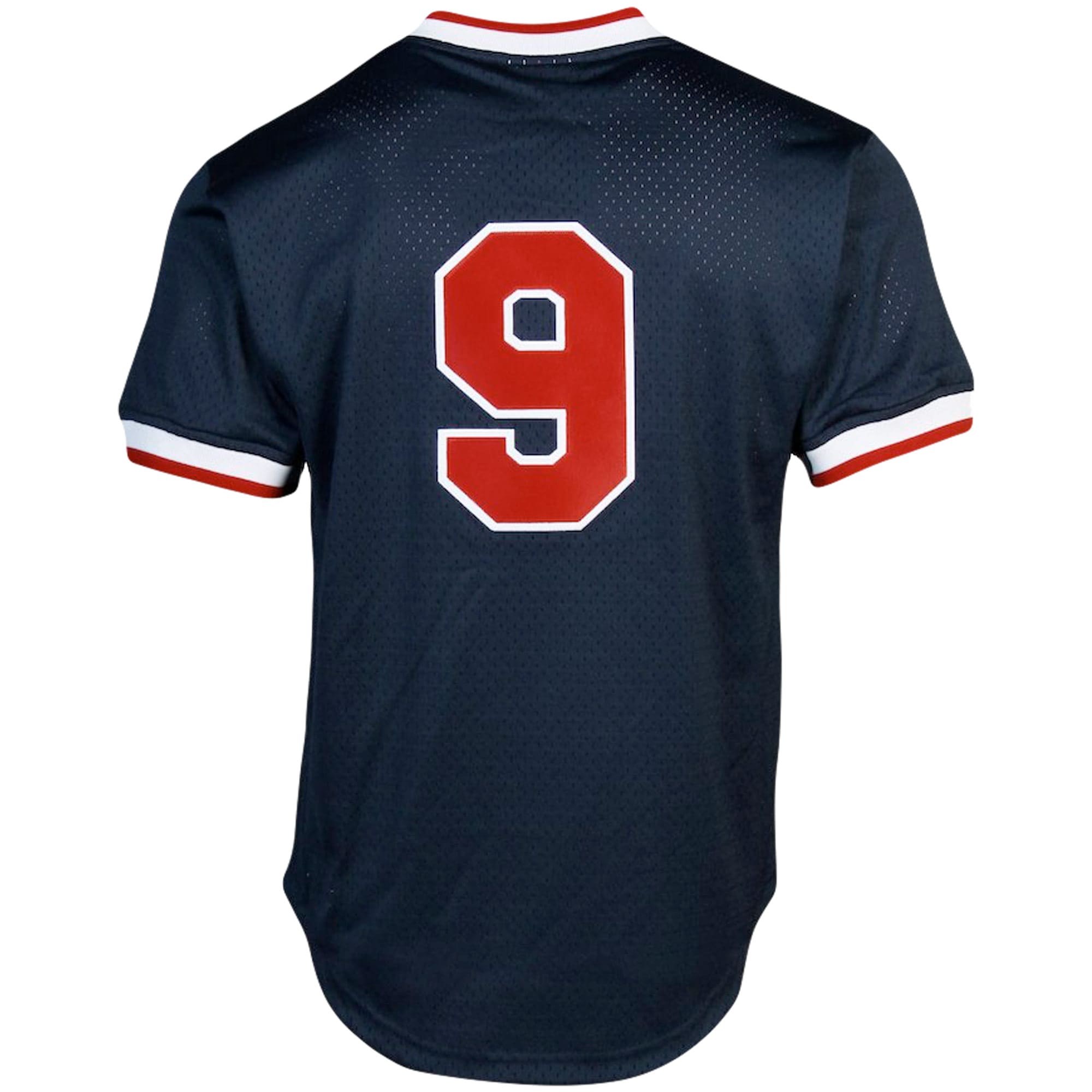 Boston Red Sox Ted Williams Mitchell Ness Navy Cooperstown Collection Big Tall Mesh Batting Practice MLB Jersey Men's