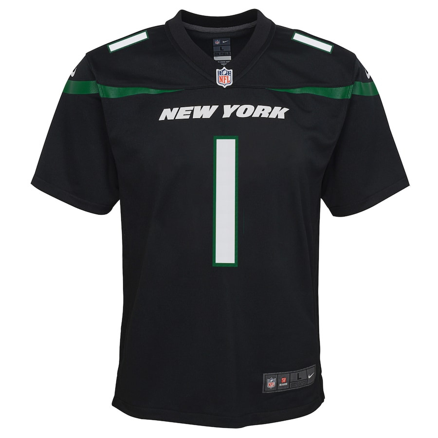Ahmad Sauce Gardner 1 New York Jets Game Black NFL Jersey Youth