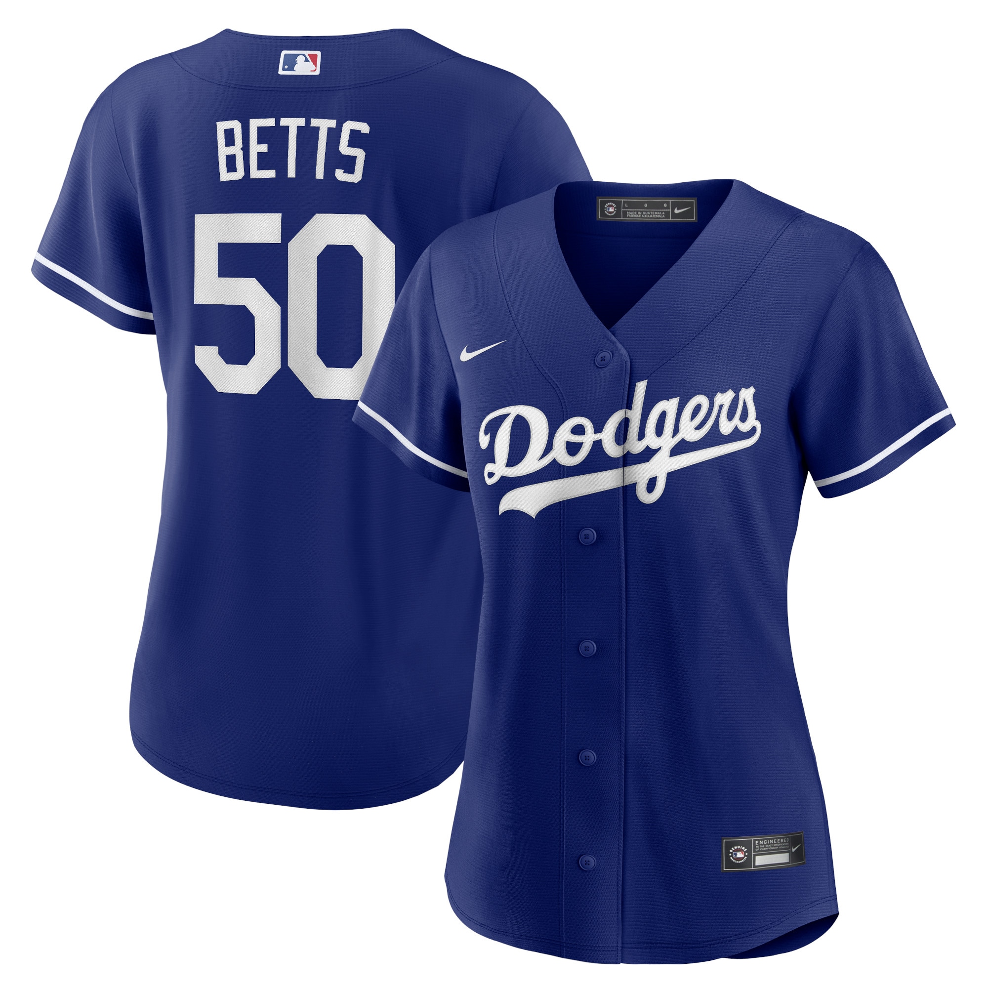 Los Angeles Dodgers Mookie Betts Royal Alternate Player MLB Jersey Women's