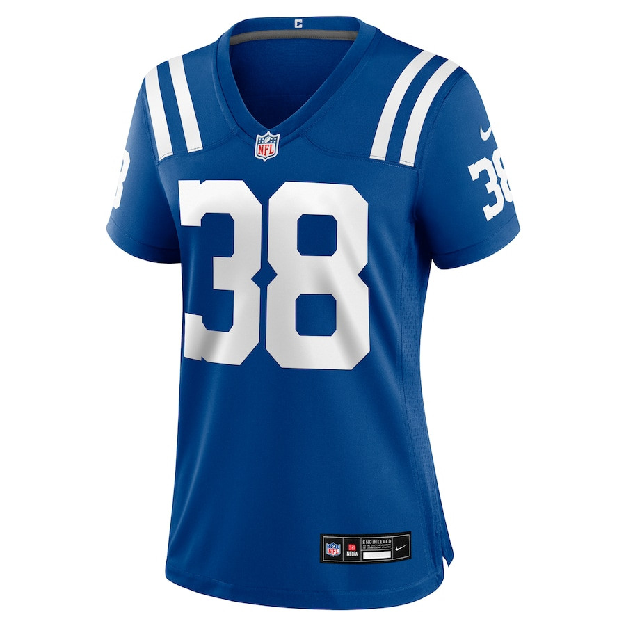 Darren Hall 38 Indianapolis Colts Game Royal NFL Jersey Women's