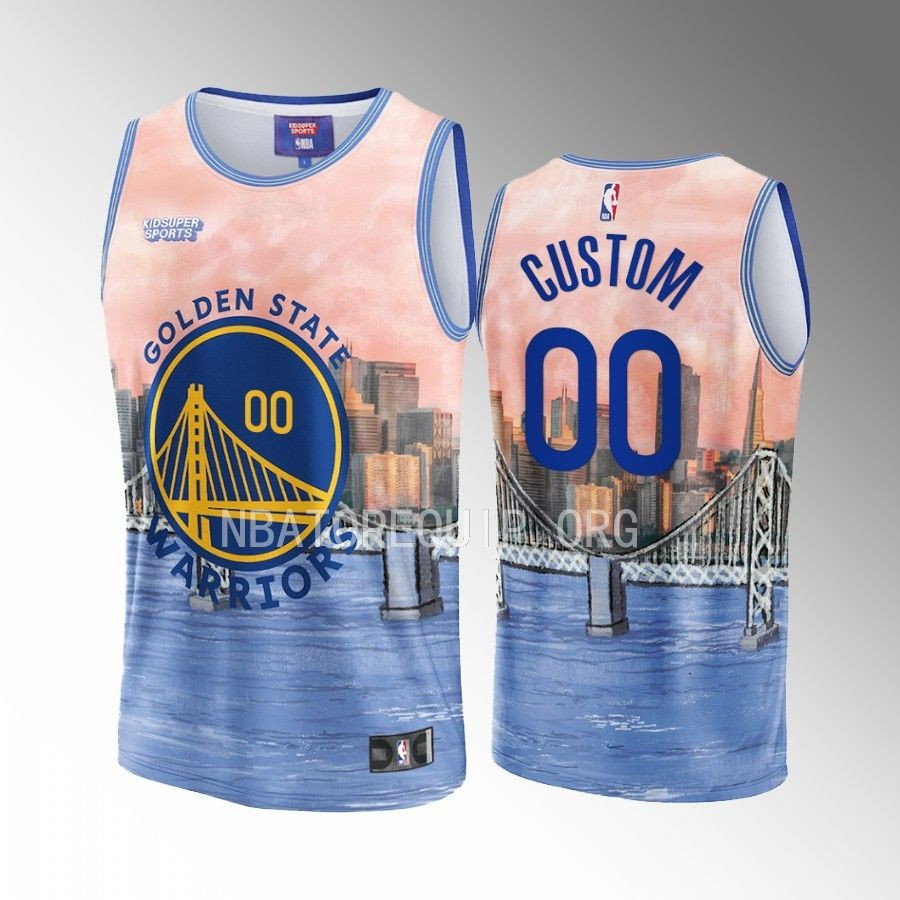 Custom Golden State Warriors KidSuper Studio Unisex Hometown NBA Jersey Unisex