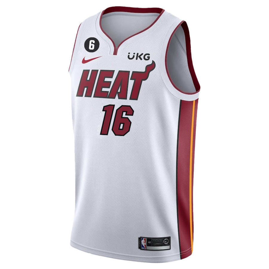 Caleb Martin 16 Miami Heat Final Champions 2023 Swingman White NBA Jersey Men's