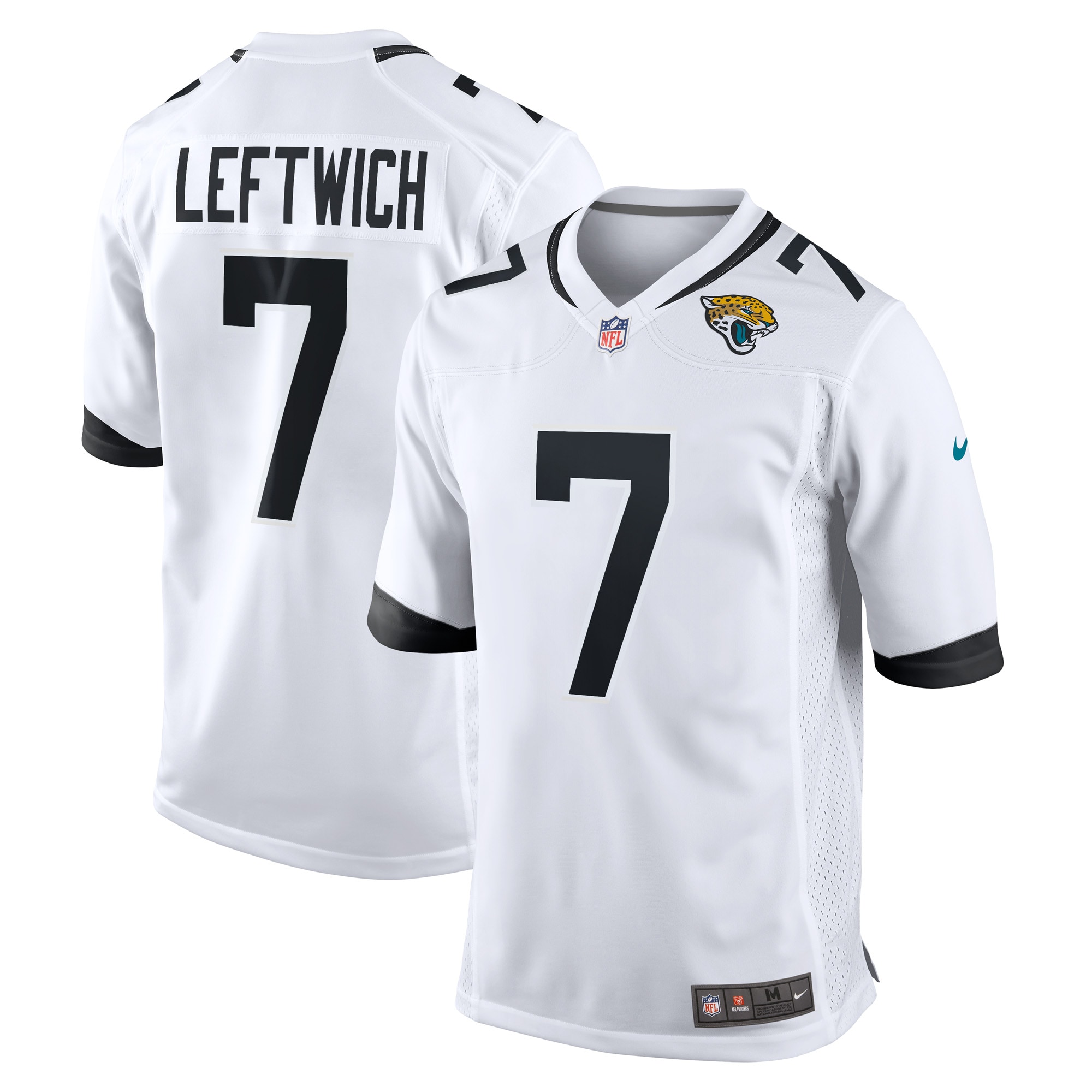 Jacksonville Jaguars Byron Leftwich White Retired Player Game NFL Jersey Men's