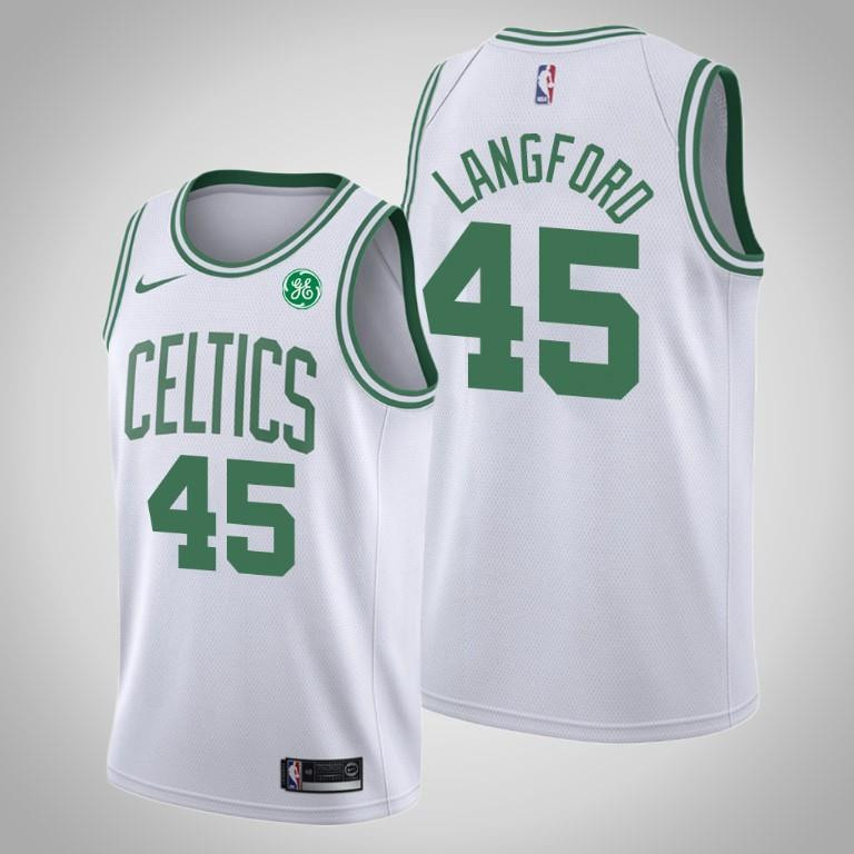 Boston Celtics Romeo Langford 4 White Swingman Association Edition NBA Jersey Men's
