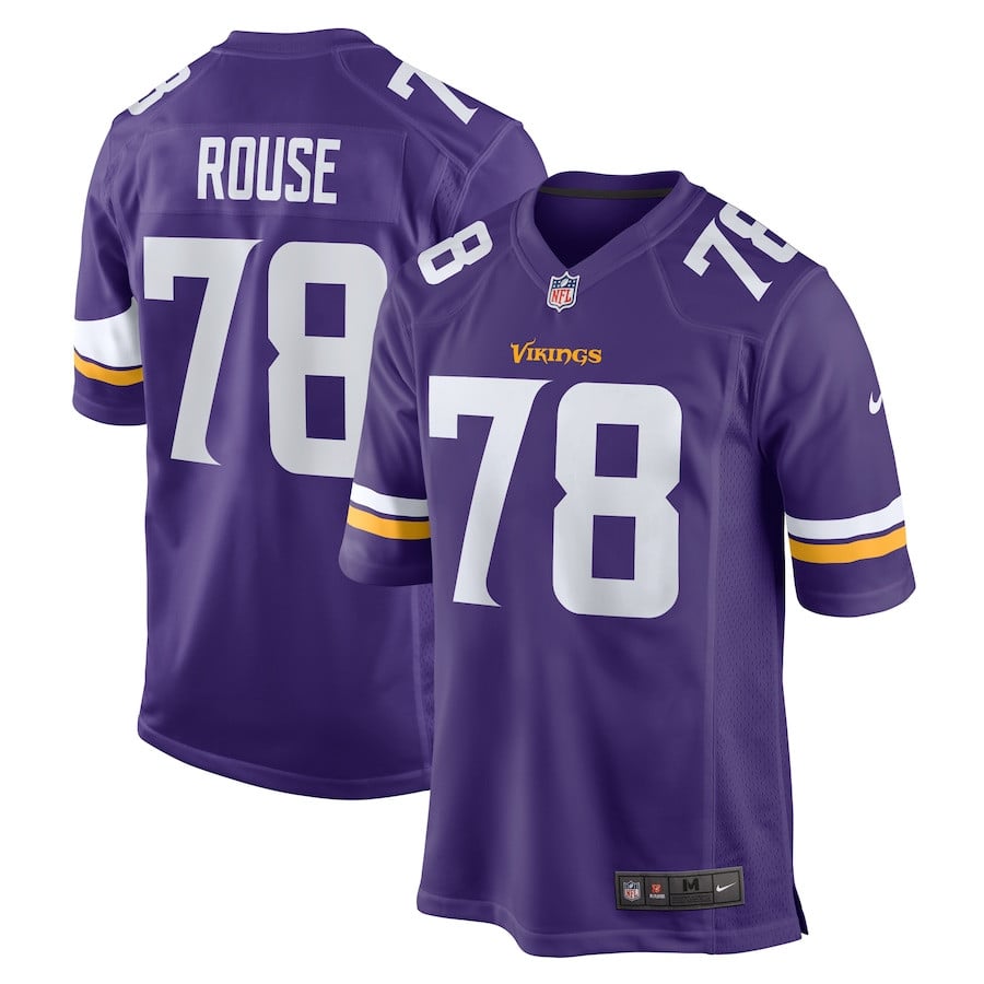 Walter Rouse 78 Minnesota Vikings Game Purple NFL Jersey Men's