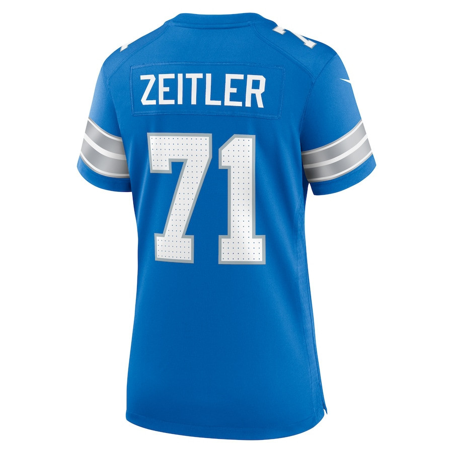 Kevin Zeitler #71 Detroit Lions Super Bowl LIX Blue NFL Jersey Women's