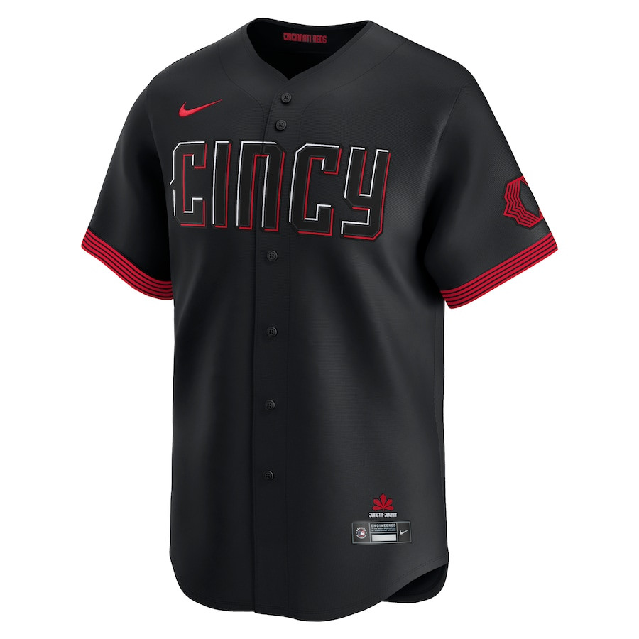 Barry Larkin 11 Cincinnati Reds City Connect Limited Player Black MLB Jersey Men's