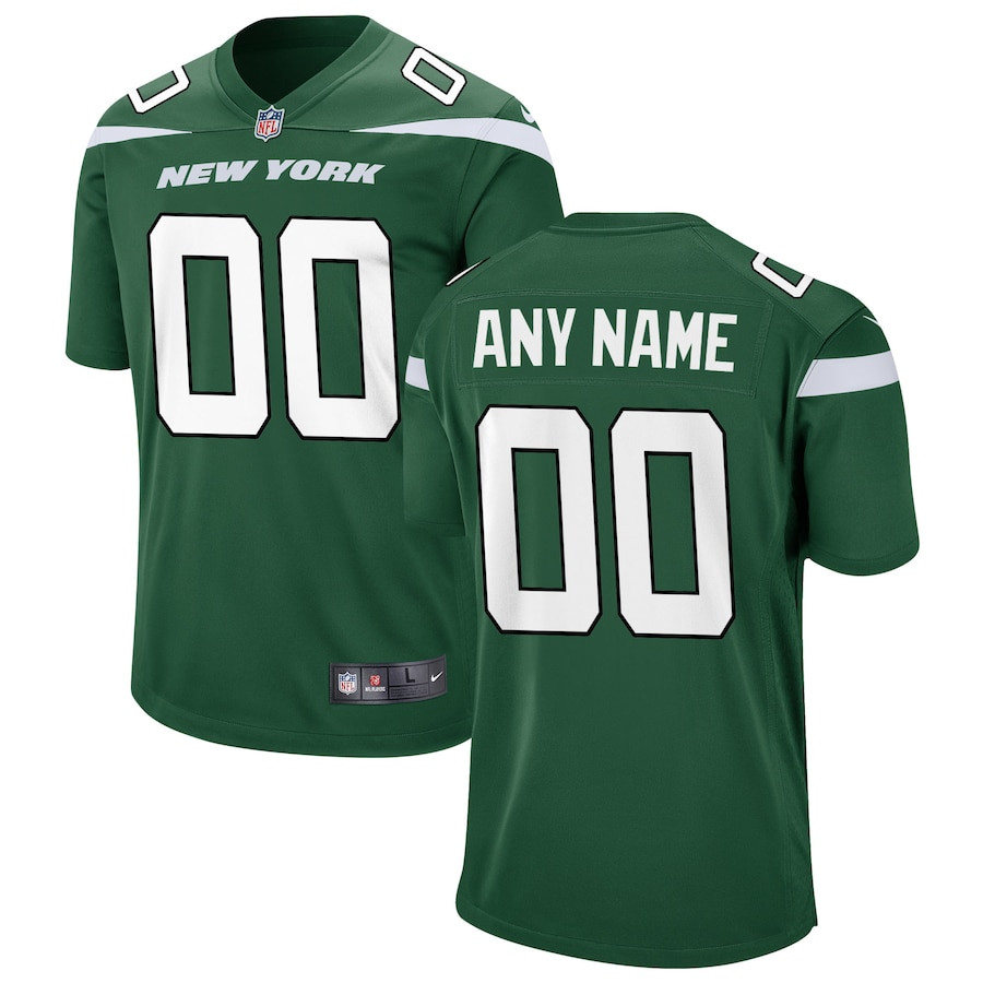 New York Jets Game Custom Gotham Green NFL Jersey Men's