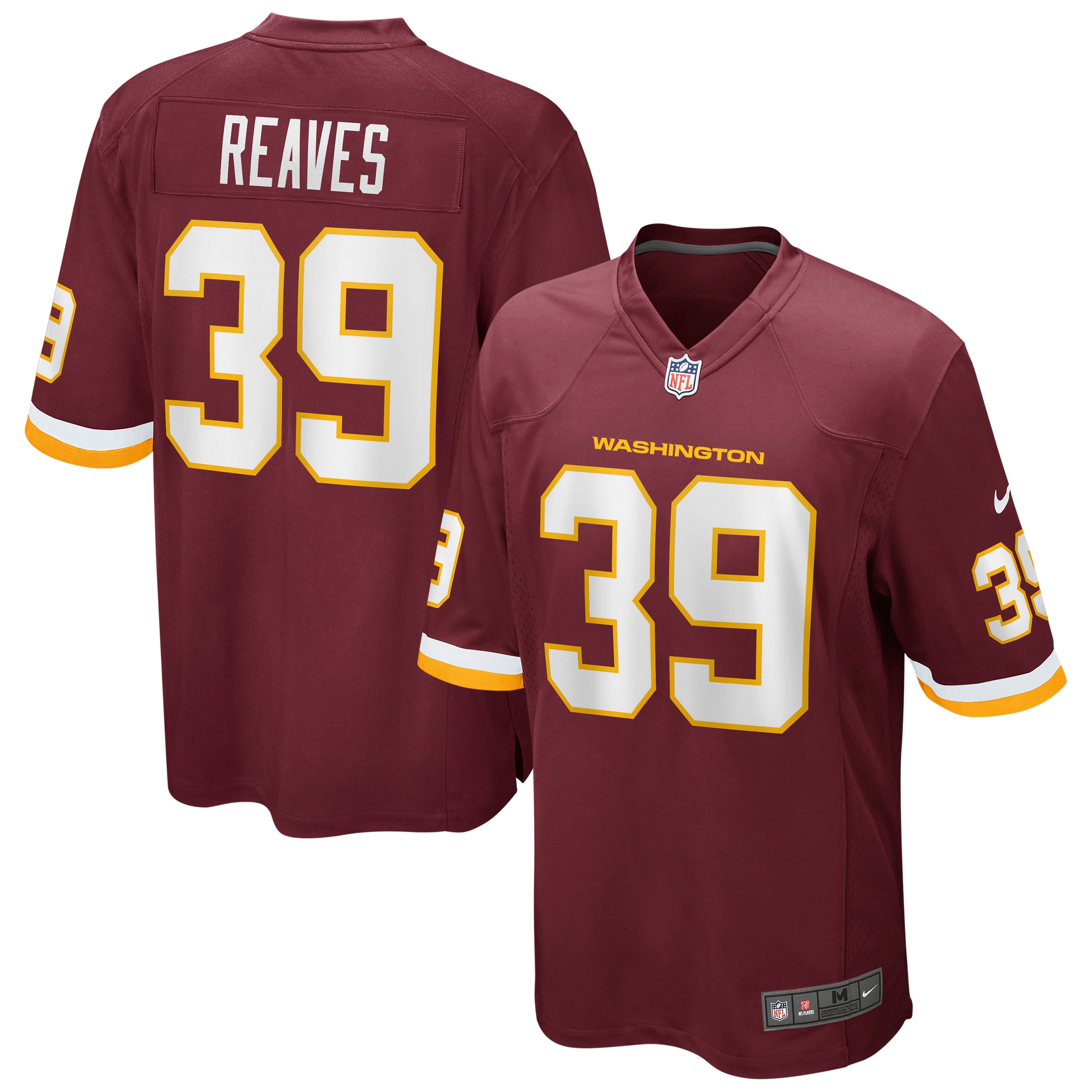 Jeremy Reaves Washington Commanders Team Burgundy Game Player NFL Jersey Men's