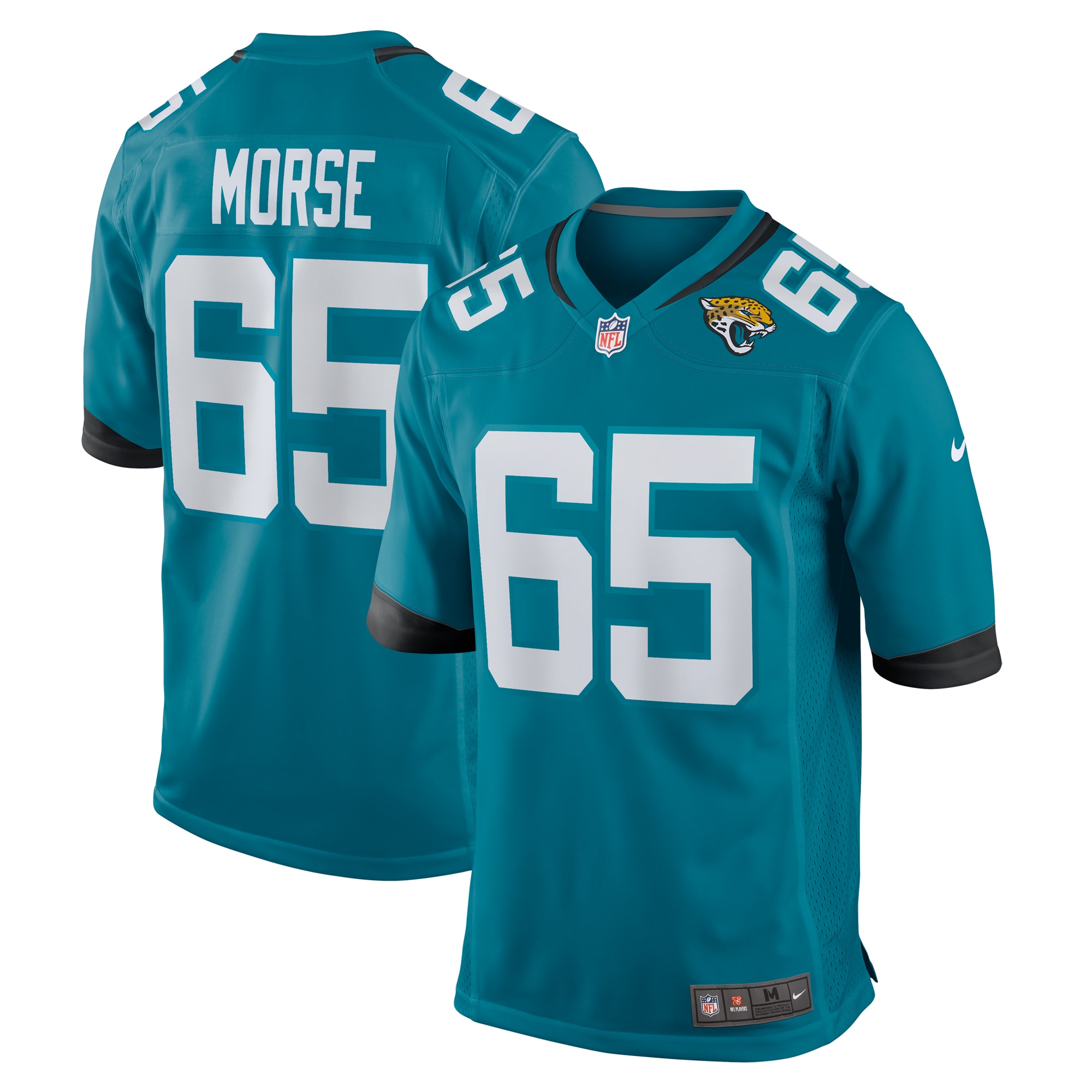 Jacksonville Jaguars Mitch Morse Teal Team Game NFL Jersey Men's
