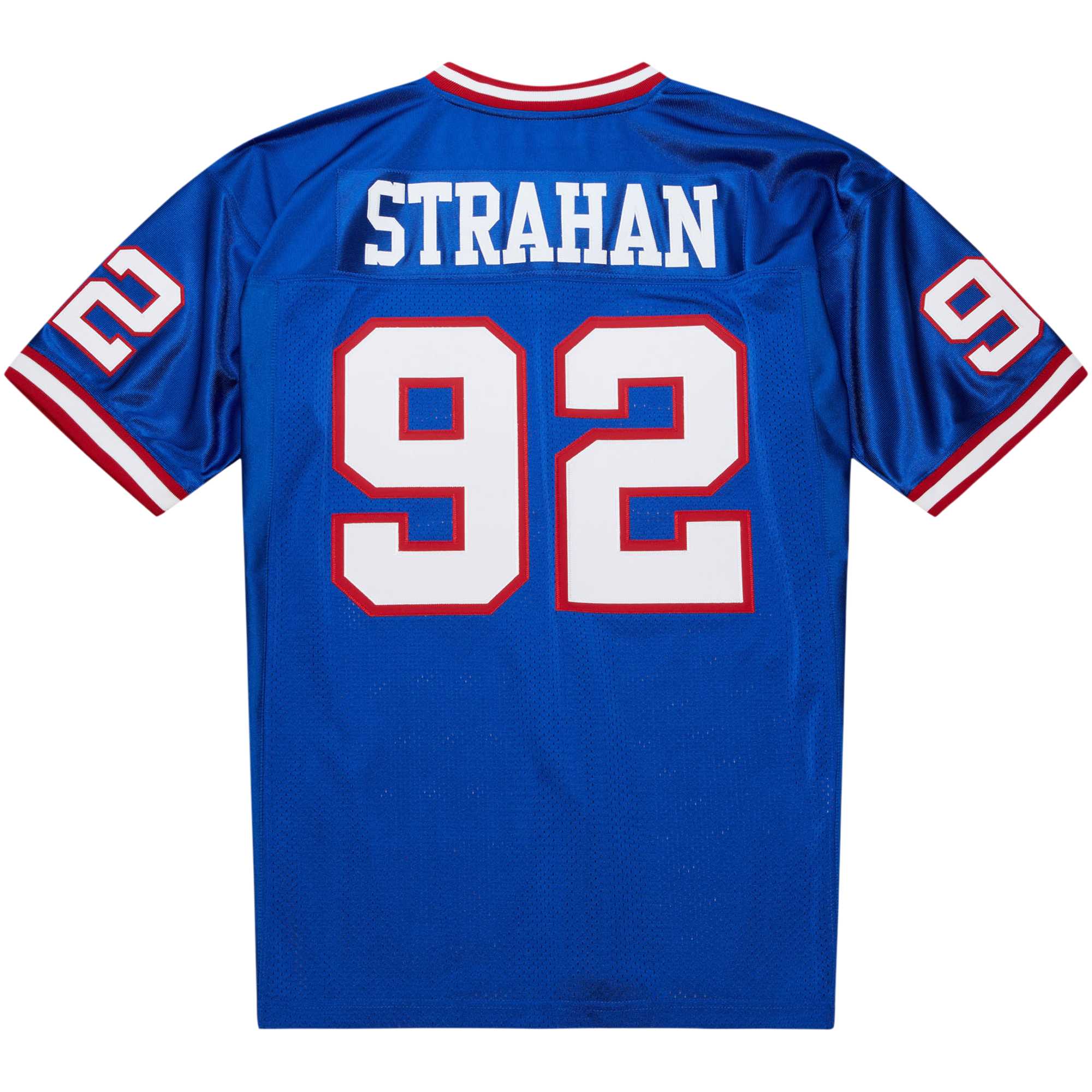 New York Giants 1993 Michael Strahan Mitchell Ness Royal Throwback Retired Player NFL Jersey Men's