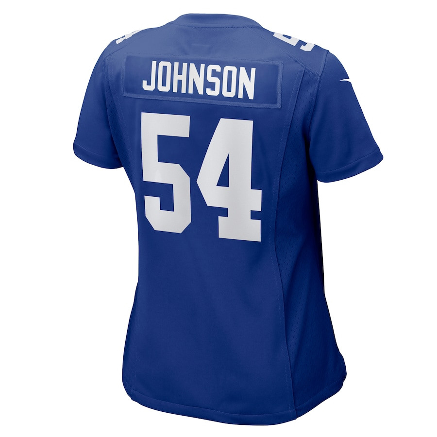 Dyontae Johnson 54 New York Giants Game Royal NFL Jersey Women's