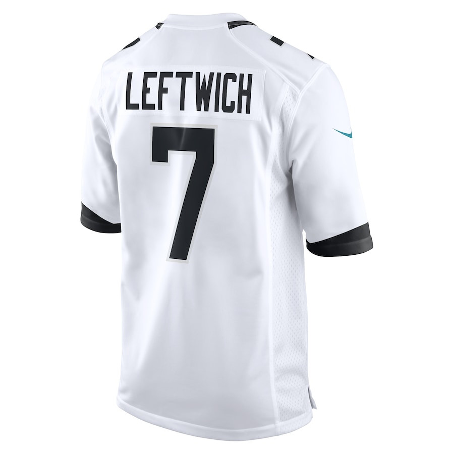 Byron Leftwich 7 Jacksonville Jaguars Retired Game White NFL Jersey Men's