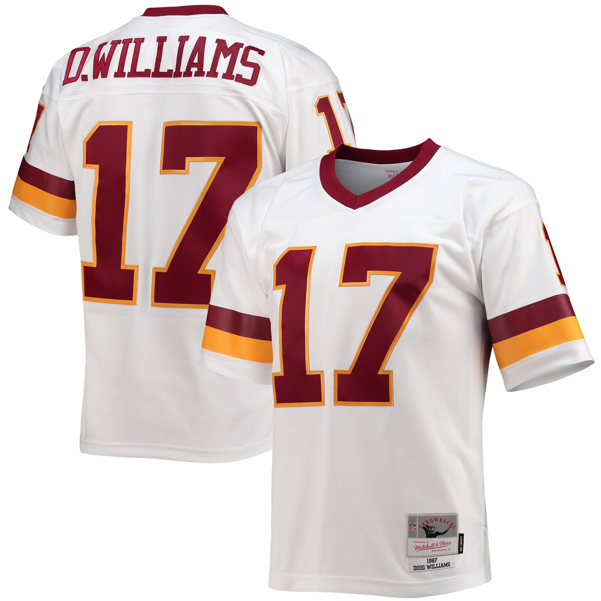 Washington Commanders Team Doug Williams Mitchell Ness White Legacy NFL Jersey Men's
