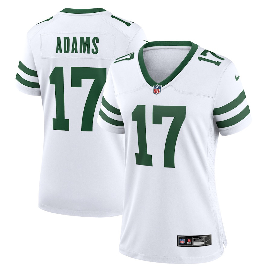 Davante Adams 17 New York Jets Alternate Game Legacy White NFL Jersey Women's