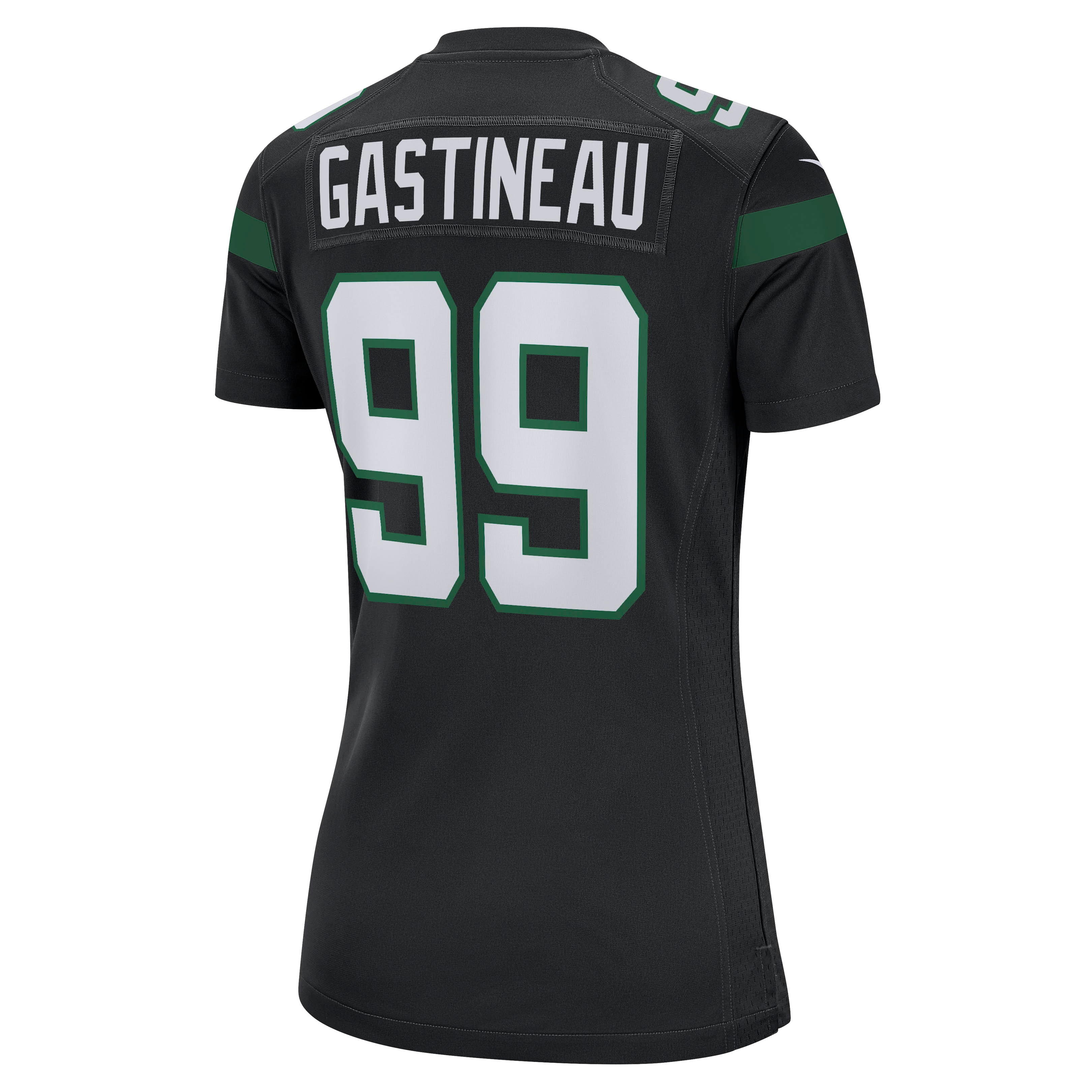 New York Jets Mark Gastineau Stealth Black Game NFL Jersey Women's