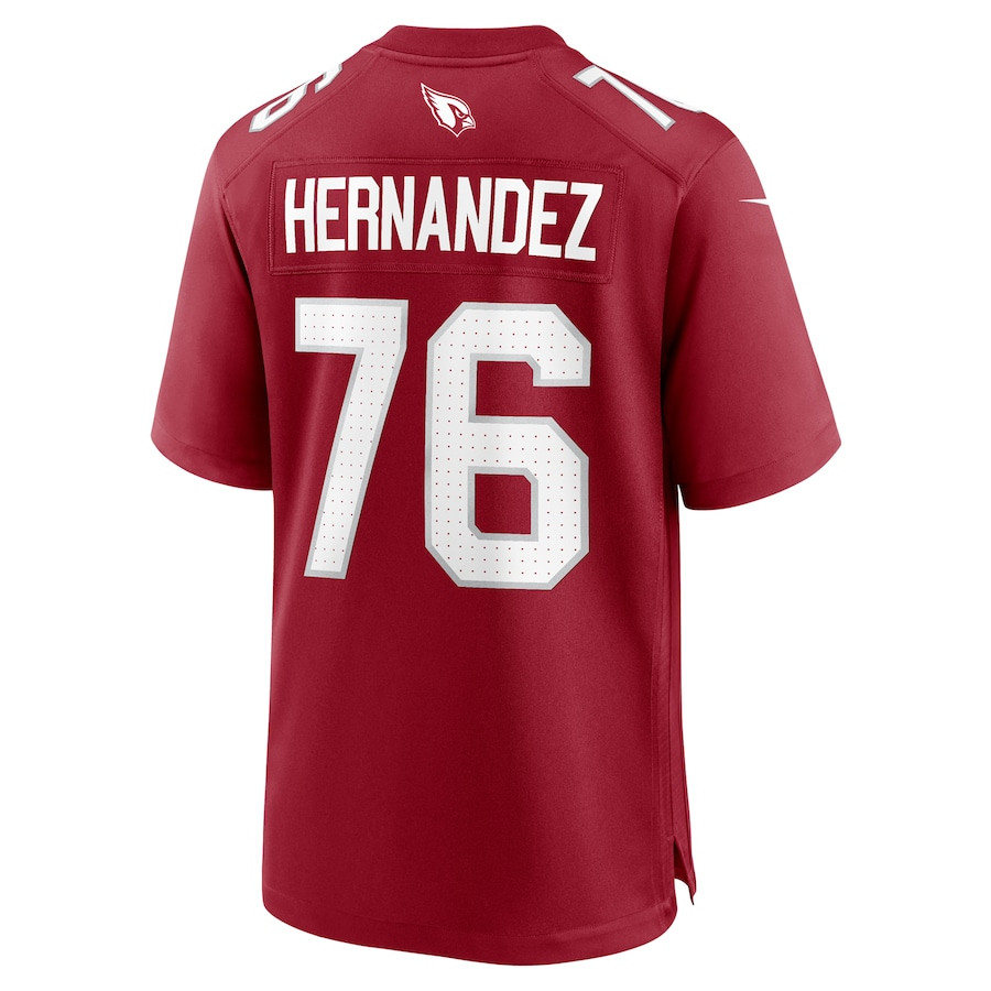 Will Hernandez 76 Arizona Cardinals Team Game Cardinal NFL Jersey Men's