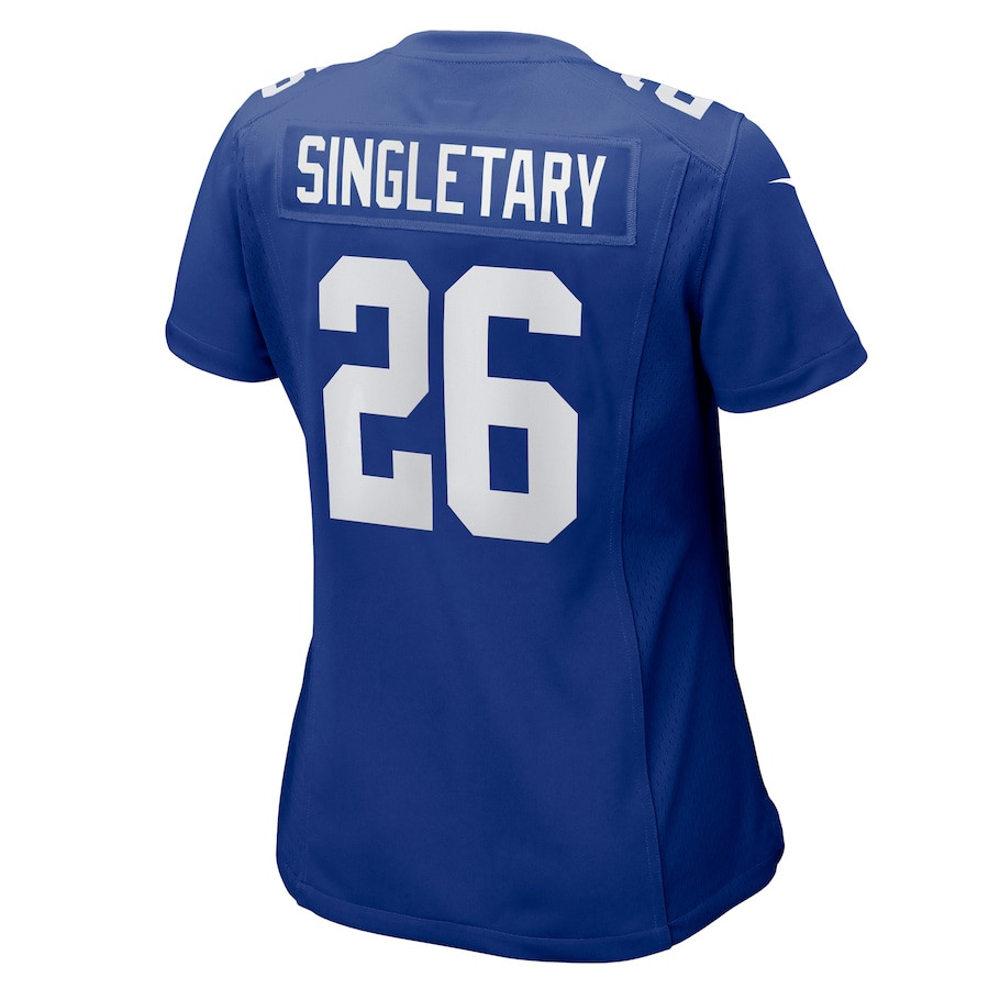 Devin Singletary 26 New York Giants Game Royal NFL Jersey Women's
