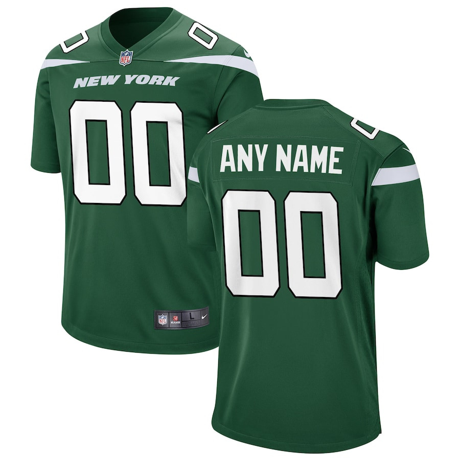 New York Jets Custom Game Gotham Green NFL Jersey Youth