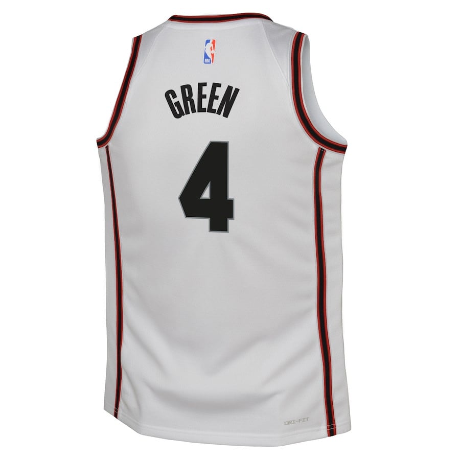 Jalen Green 4 Houston Rockets 2024/25 Swingman Playe City Editio White NBA Jersey Youth