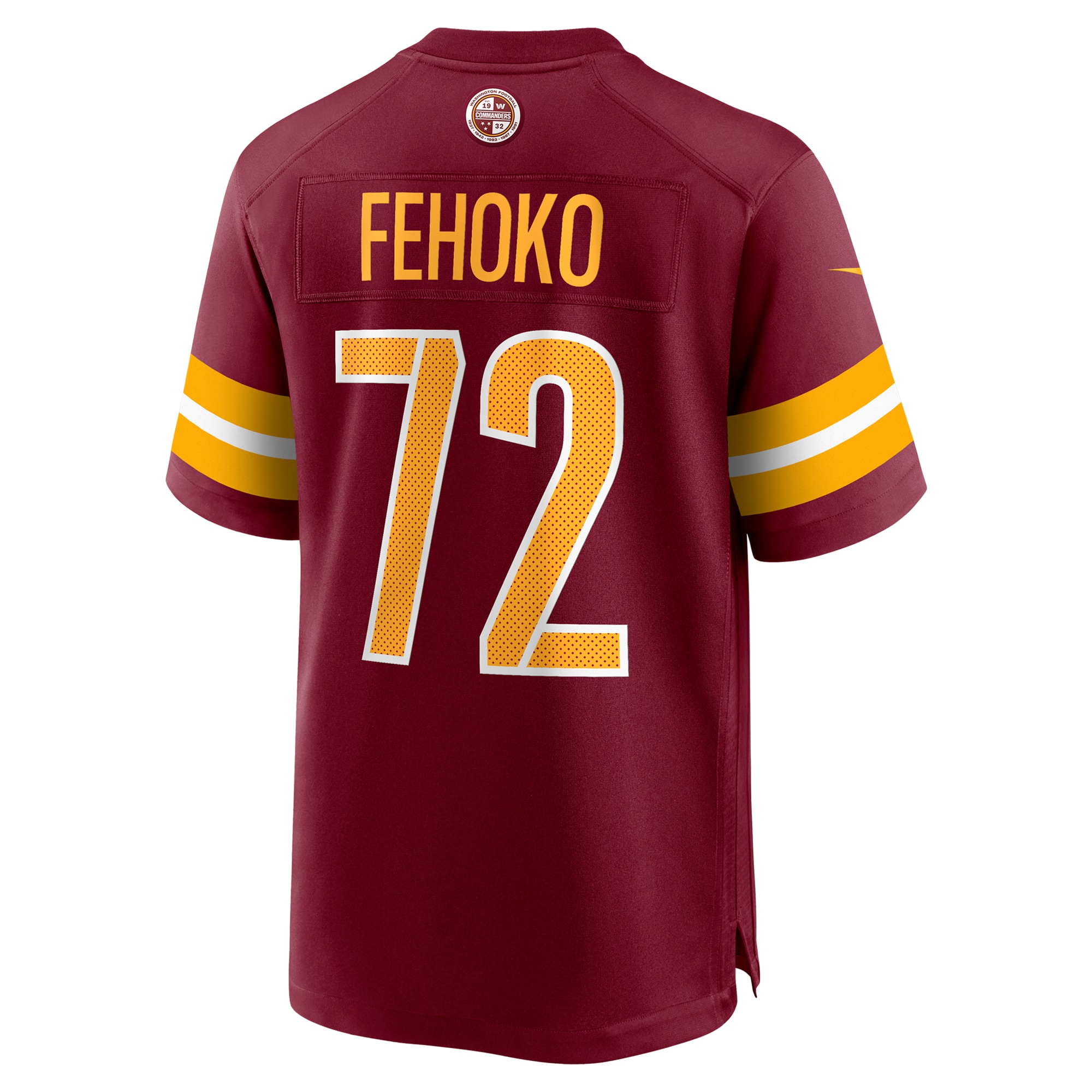 Washington Commanders Viliami Fehoko Jr. Burgundy Team Game NFL Jersey Men's