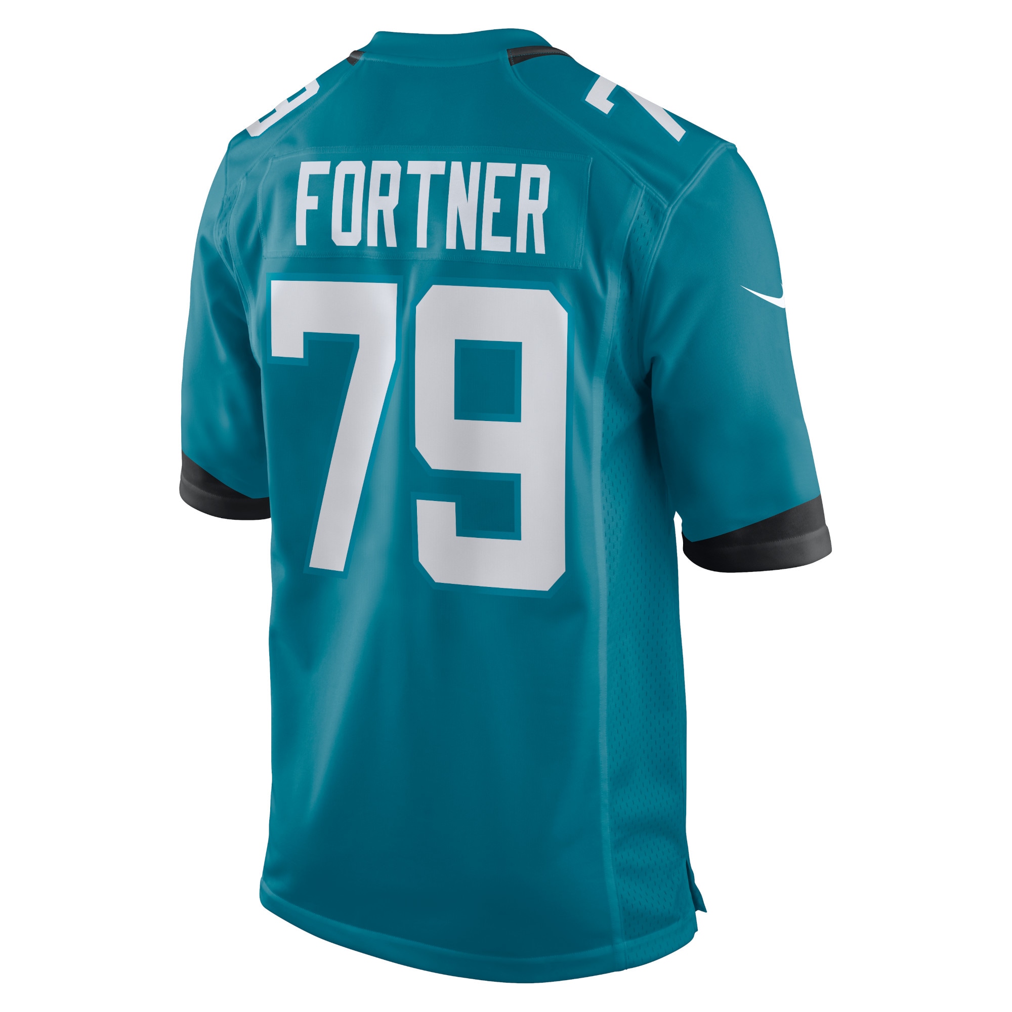 Jacksonville Jaguars Luke Fortner Teal Game NFL Jersey Men's
