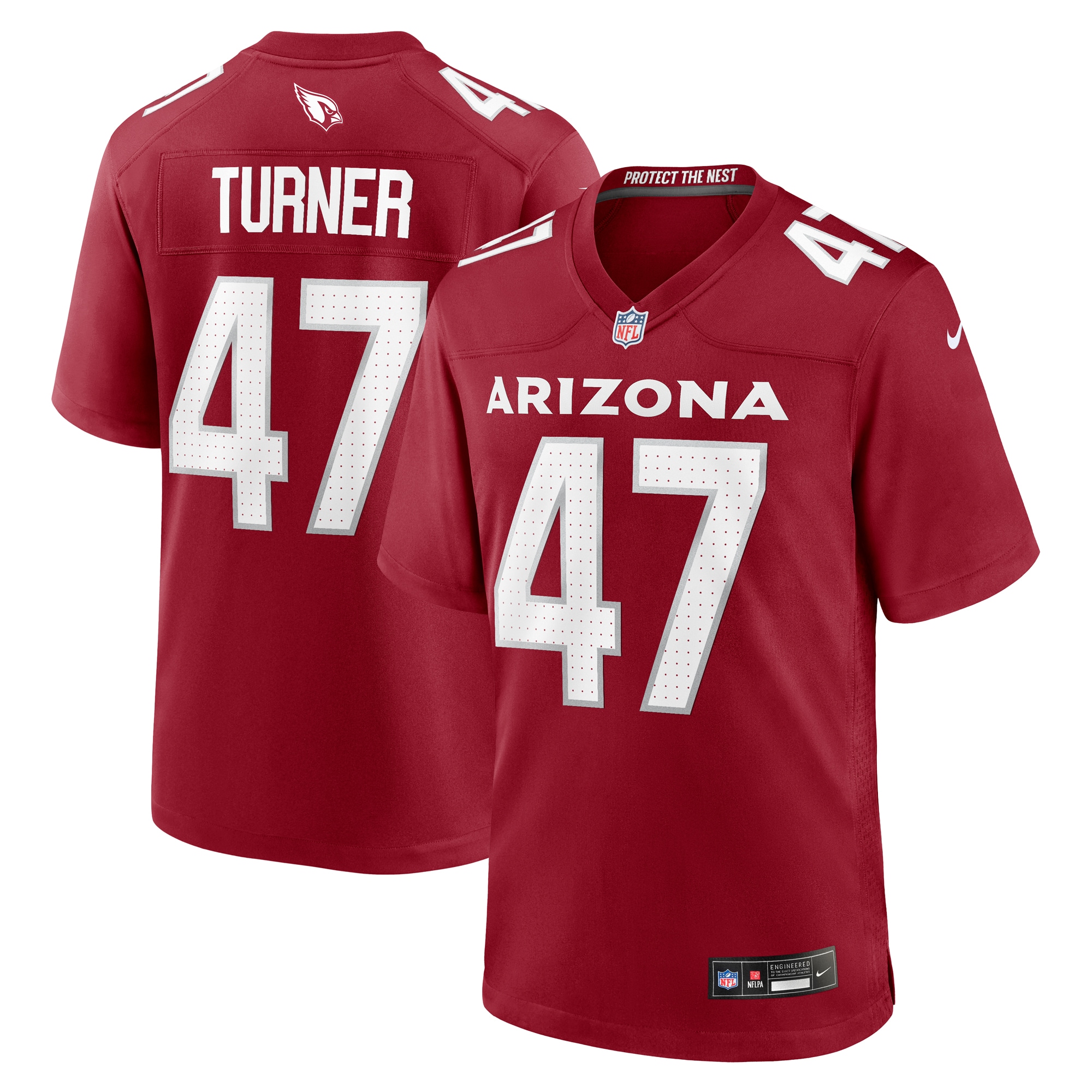 Arizona Cardinals Ezekiel Turner Cardinal Team Game NFL Jersey Men's