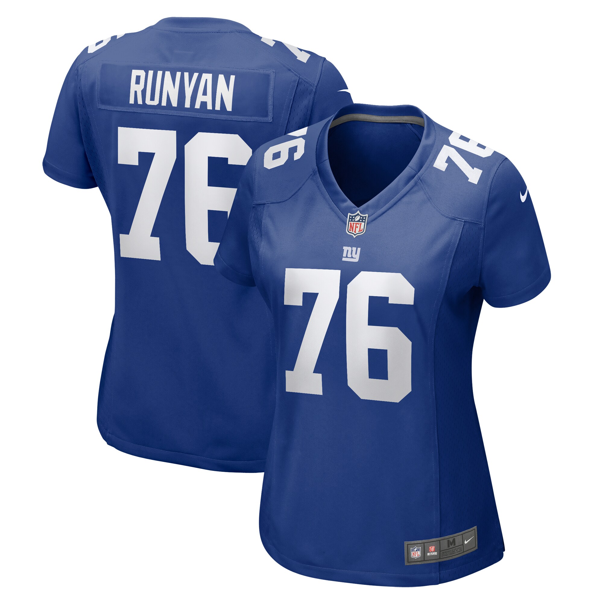 New York Giants Jon Runyan Royal Game NFL Jersey Women's