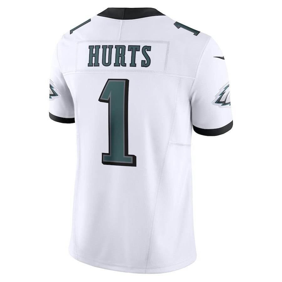 Jalen Hurts 1 Philadelphia Eagles Vapor F.U.S.E. Limited White NFL Jersey Men's