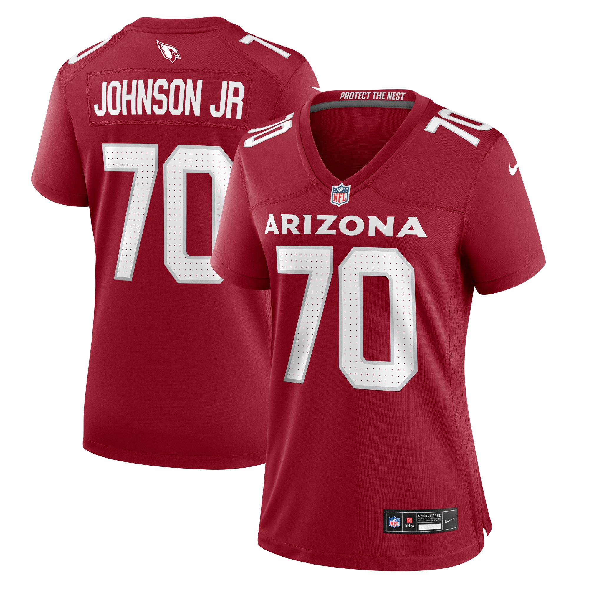 Arizona Cardinals Paris Johnson Jr. Cardinal Game NFL Jersey Women's