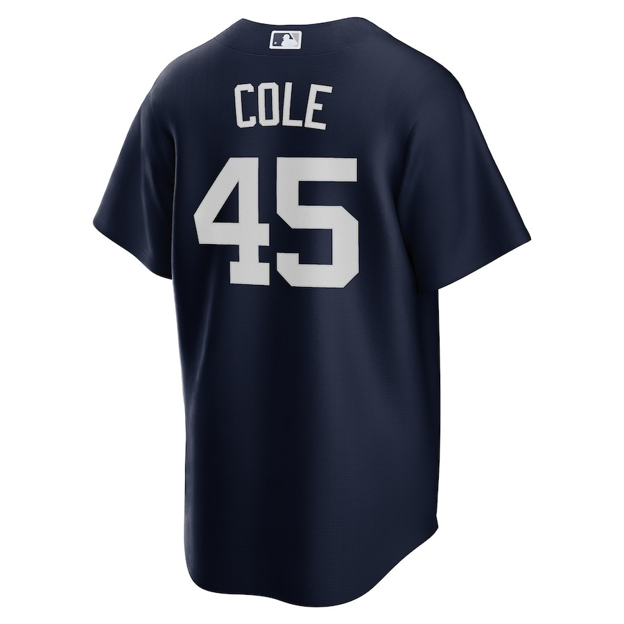 Gerrit Cole 45 New York Yankees Alternate Navy MLB Jersey Men's