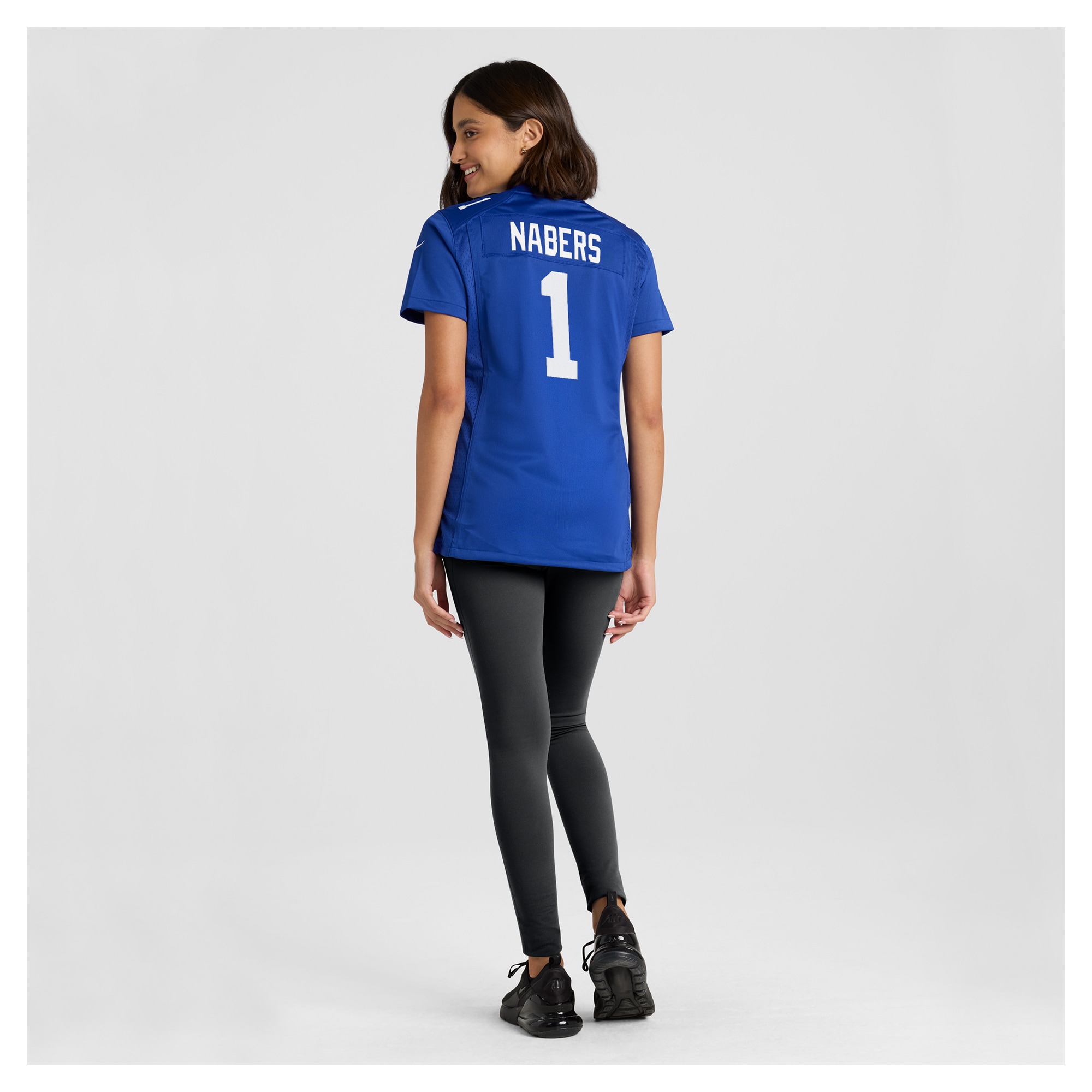 New York Giants Malik Nabers Royal Game NFL Jersey Women's