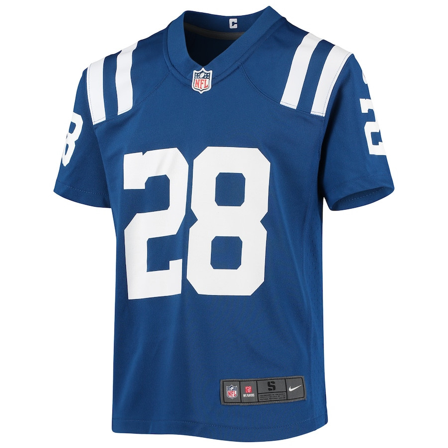 Jonathan Taylor 28 Indianapolis Colts Game Royal NFL Jersey Youth