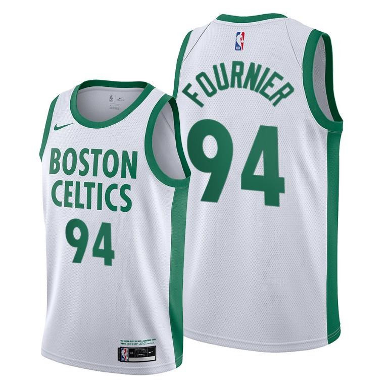 Boston Celtics Evan Fournie White City Edition NBA Jersey Men's