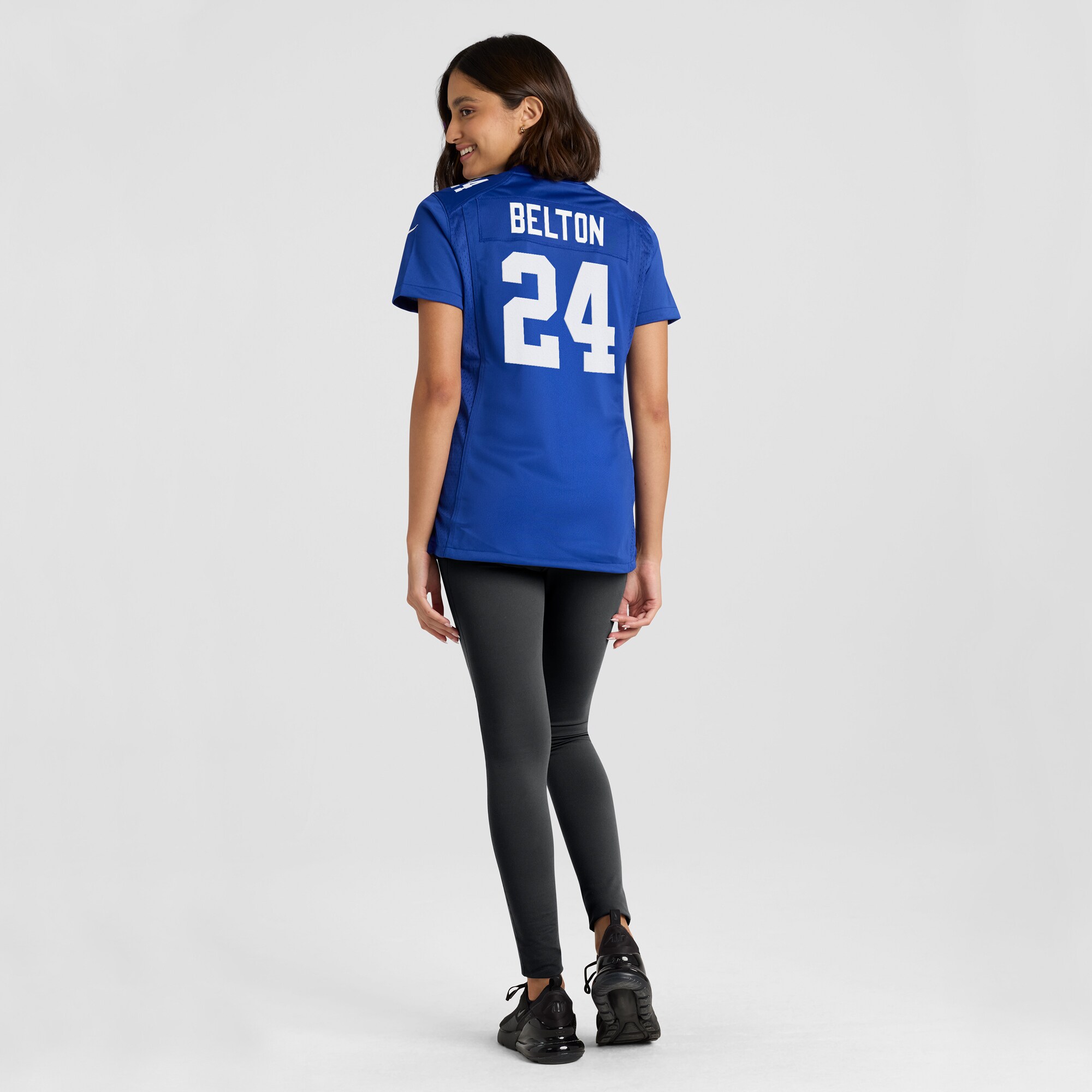 New York Giants Dane Belton Royal Game Player NFL Jersey Women's