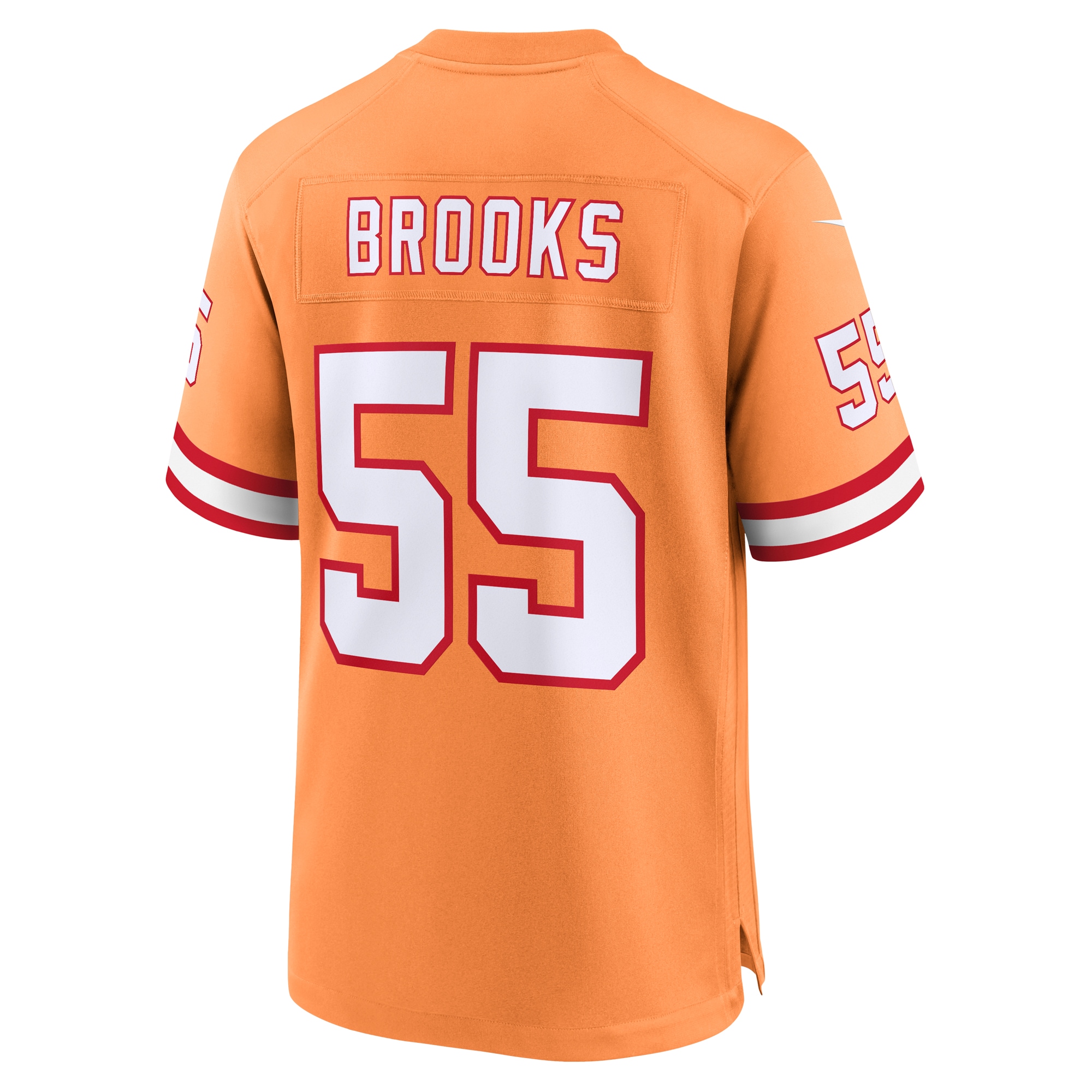 Tampa Bay Buccaneers Derrick Brooks Orange Throwback Game NFL Jersey Men's