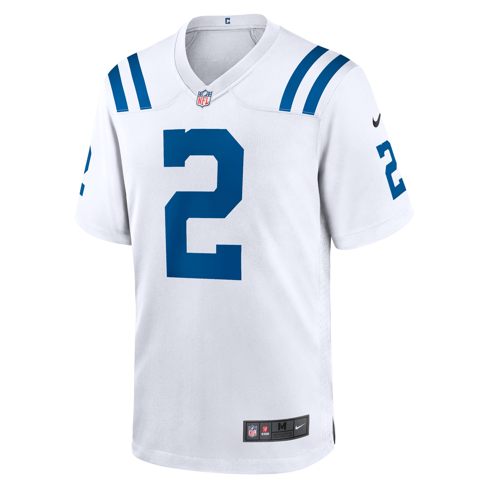 Indianapolis Colts Carson Wentz White Game NFL Jersey Men's