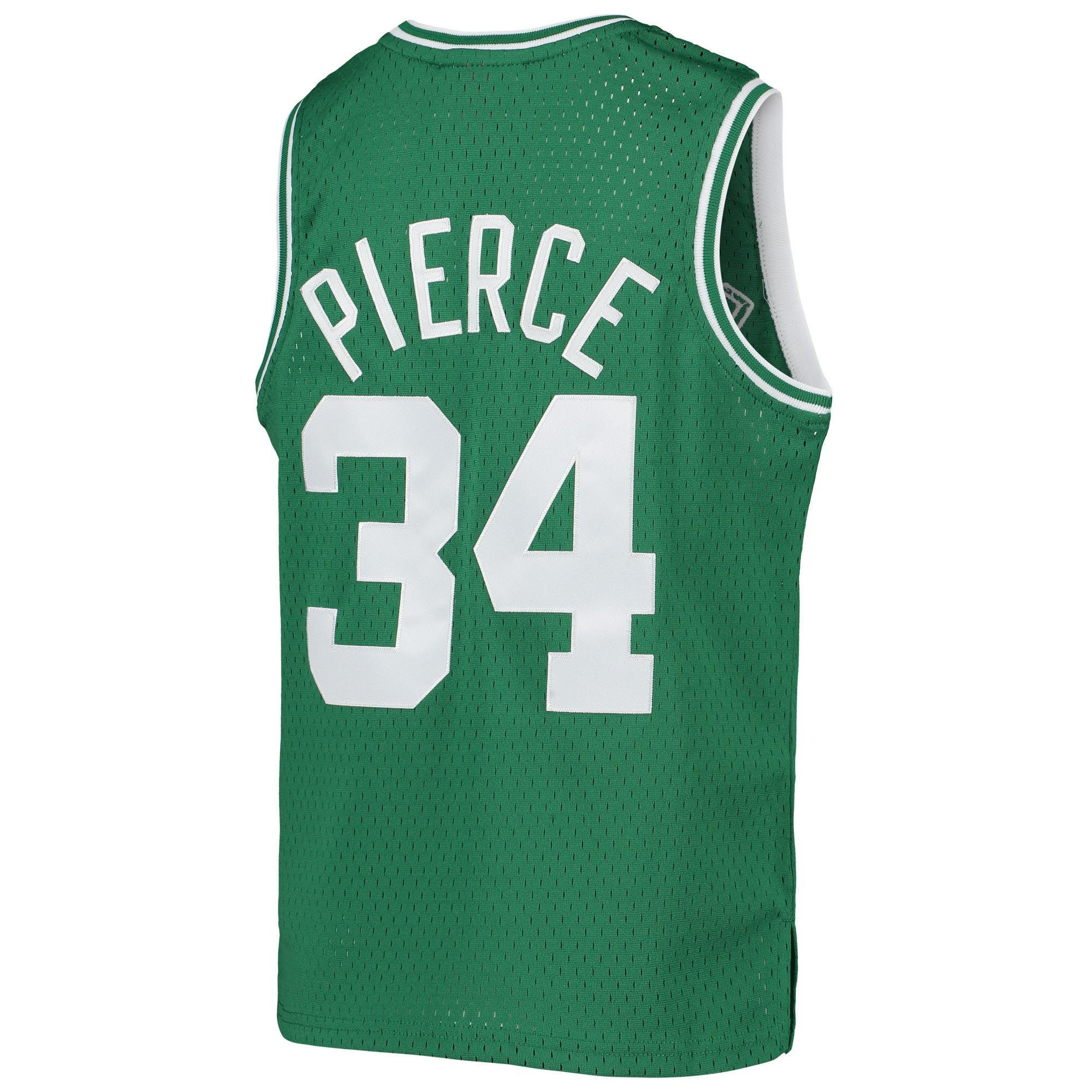 Paul Pierce Boston Celtics Mitchell&Nes 2007-08 Hardwood Classics Swingman ??Kelly Green NBA Jersey Youth