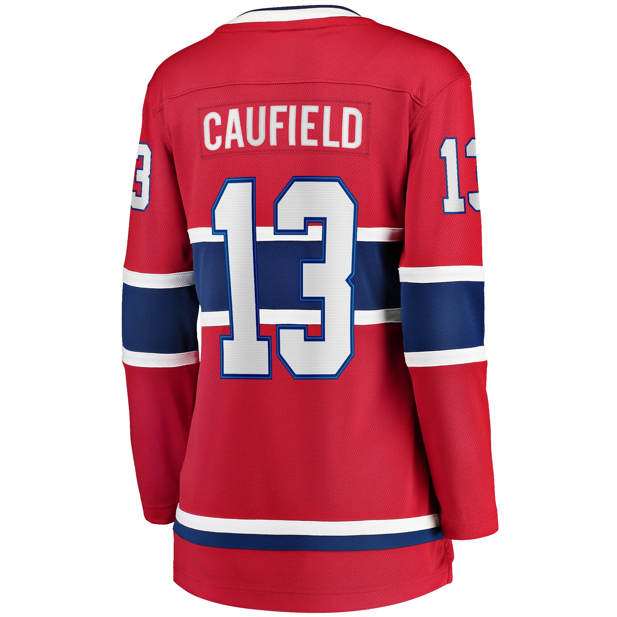 Montreal Canadiens Cole Caufield Red Home Premier Breakaway Player NHL Jersey Women's