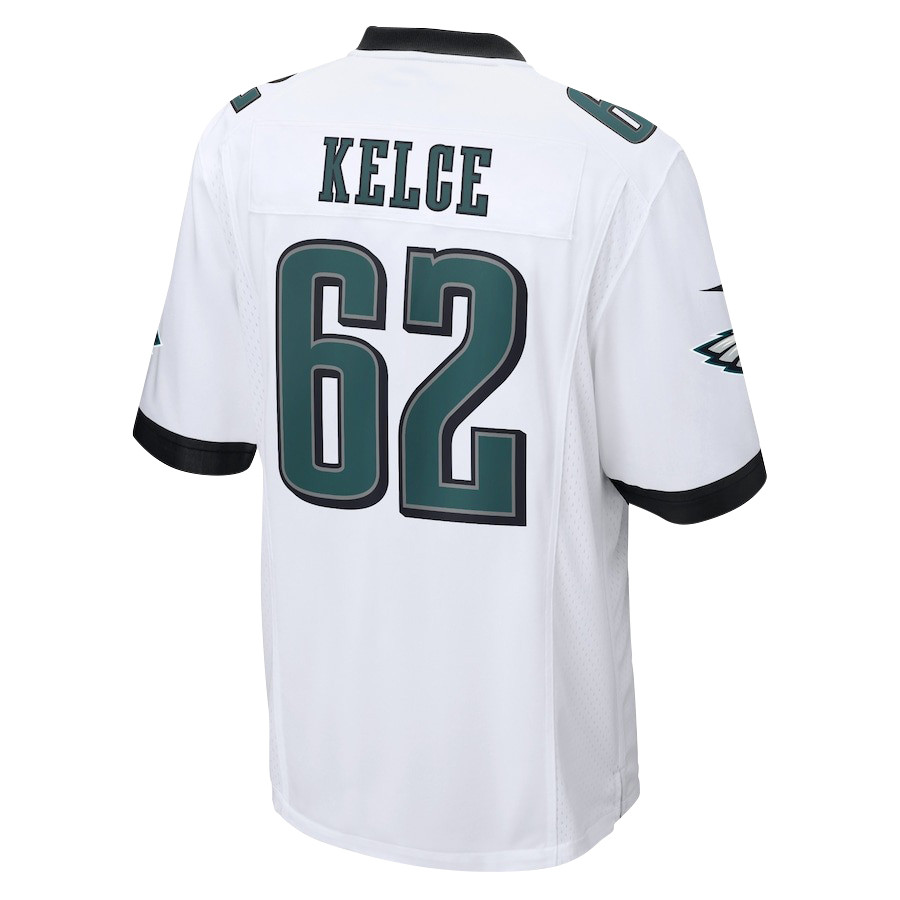 Jason Kelce 62 Philadelphia Eagles The Fat Bat Game White NFL Jersey Men's